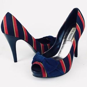 Super Fun Steve Madden Lovitt Striped Heels 9M